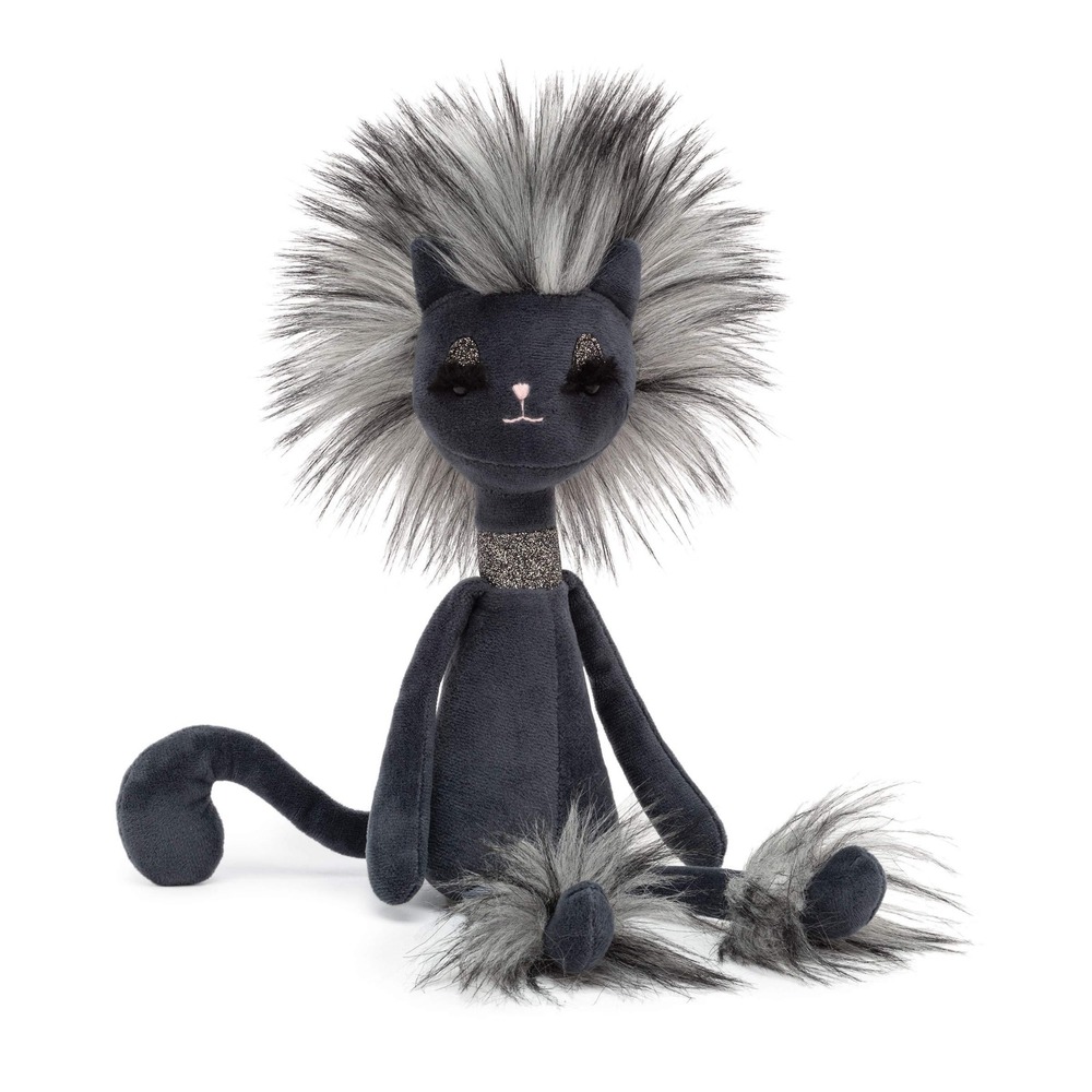 Jellycat Swellegant Kitty Cat Clarissa Mod Cat Glamour Plush Bling Collar